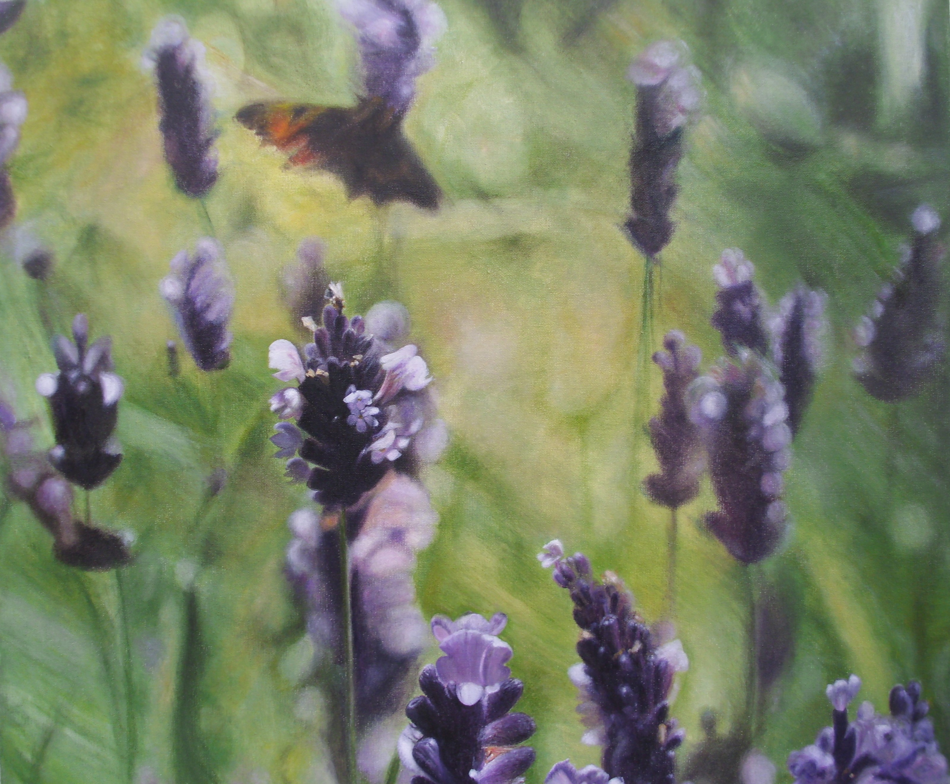 "Lavendel", Öl/Leinwand, 2tlg., 60x50, 2003